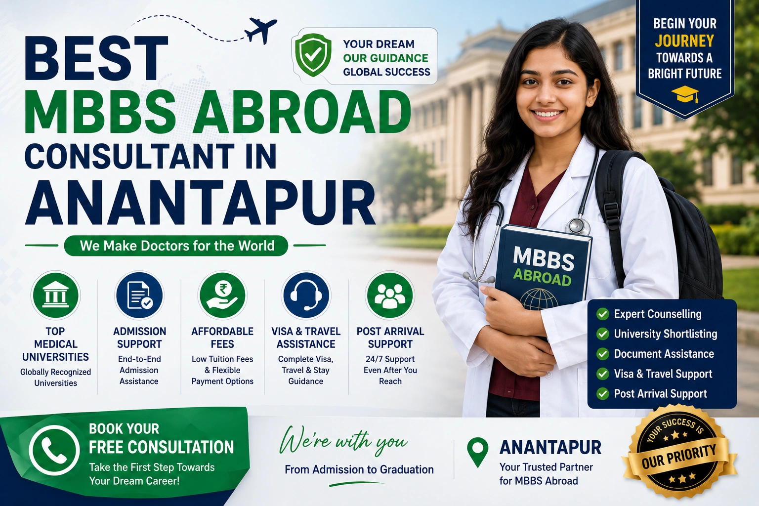 Best MBBS Abroad Consultant in Anantapur