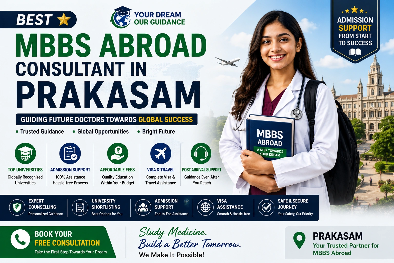 Best MBBS Abroad Consultant in Prakasam