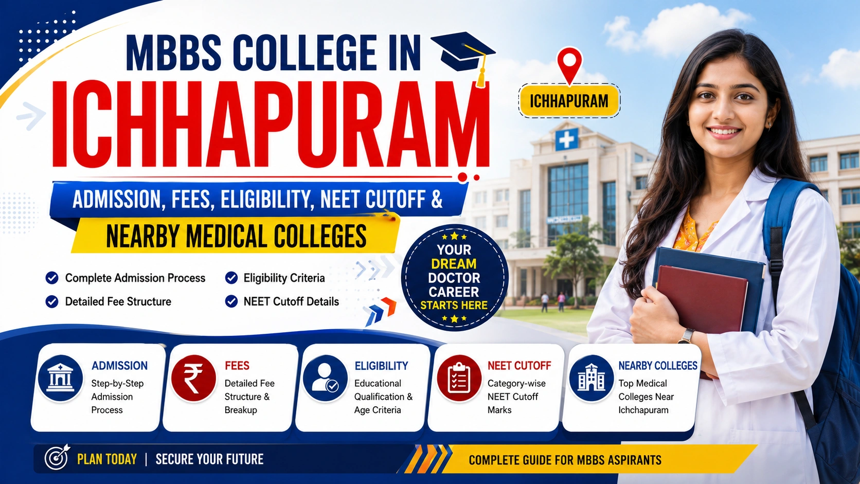 MBBS College in Ichchapuram: Admission, Fees, Eligibility, NEET Cutoff & Nearby Medical Colleges