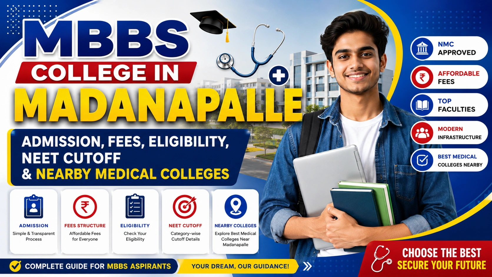 MBBS College in Madanapalle: Admission, Fees, Eligibility, NEET Cutoff & Nearby Medical Colleges