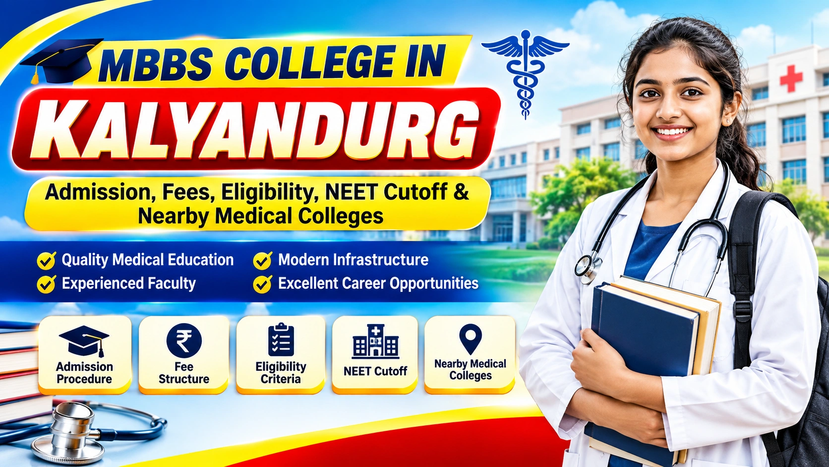 MBBS College in Kalyandurg: Admission, Fees, Eligibility, NEET Cutoff & Nearby Medical Colleges