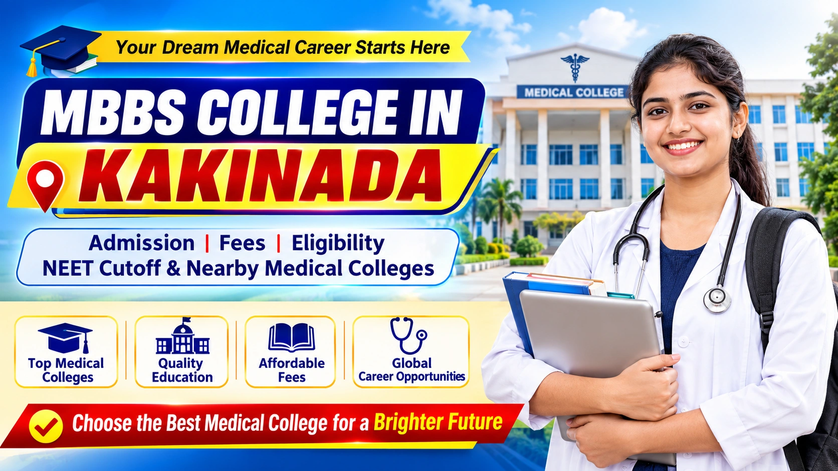 MBBS College in Kakinada: Admission, Fees, Eligibility, NEET Cutoff & Nearby Medical Colleges