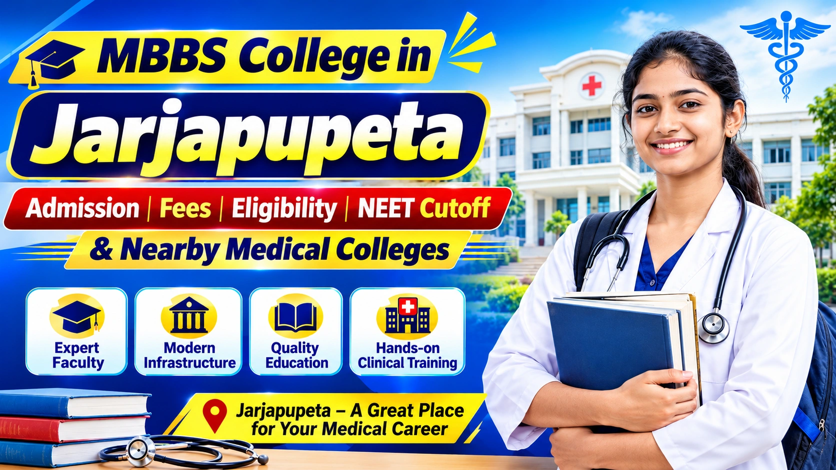 MBBS College in Jarjapupeta: Admission, Fees, Eligibility, NEET Cutoff & Nearby Medical Colleges