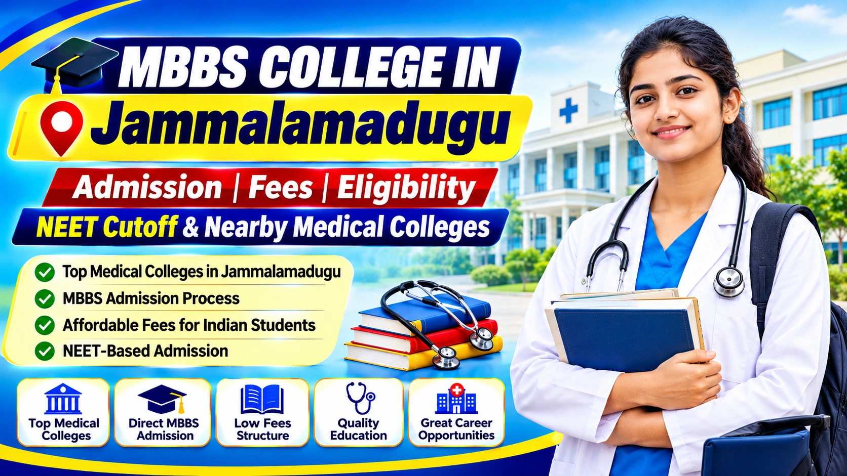 MBBS College in Jammalamadugu: Admission, Fees, Eligibility, NEET Cutoff & Nearby Medical Colleges