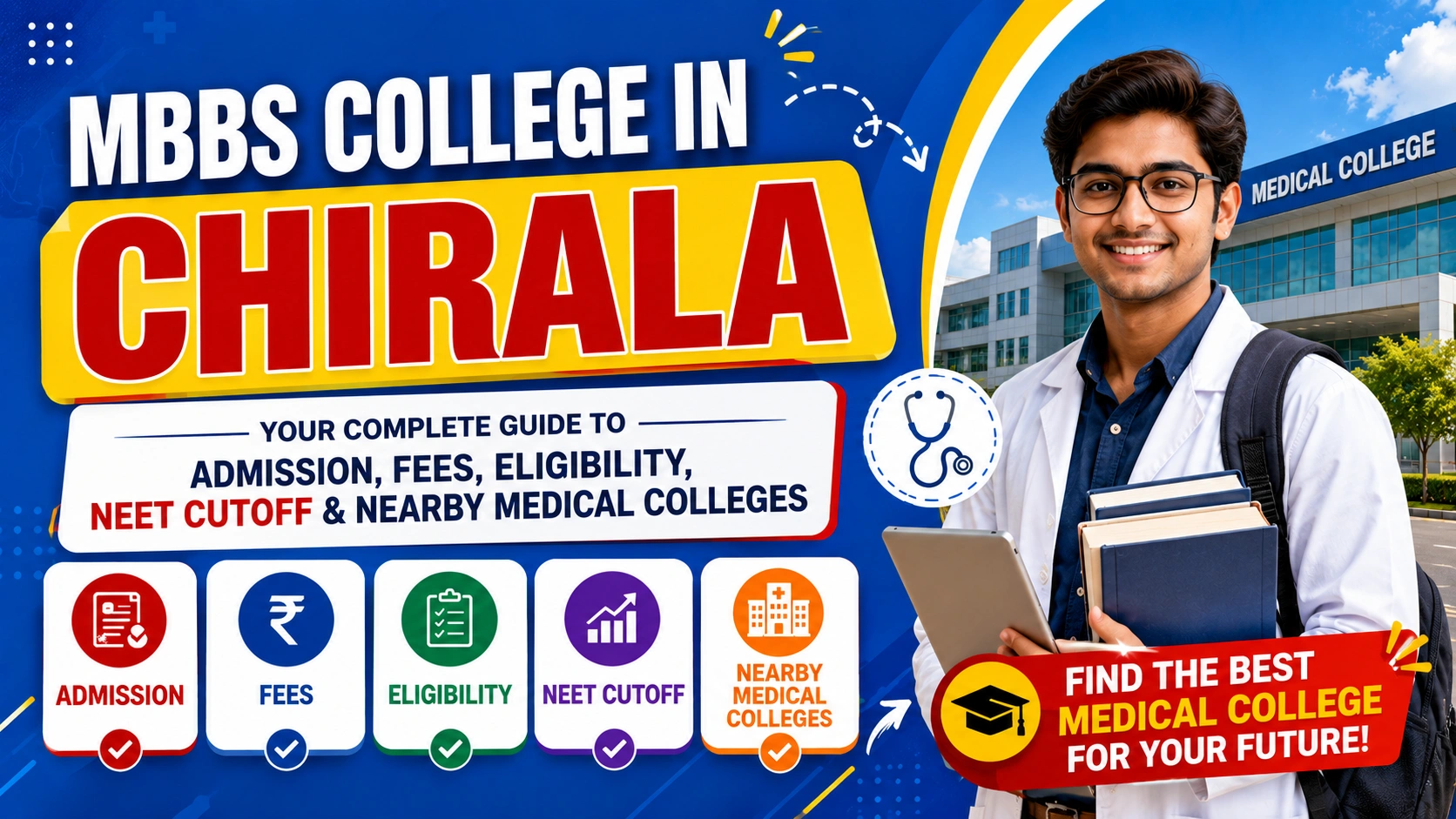 MBBS College in Chirala: Admission, Fees, Eligibility, NEET Cutoff & Nearby Medical Colleges