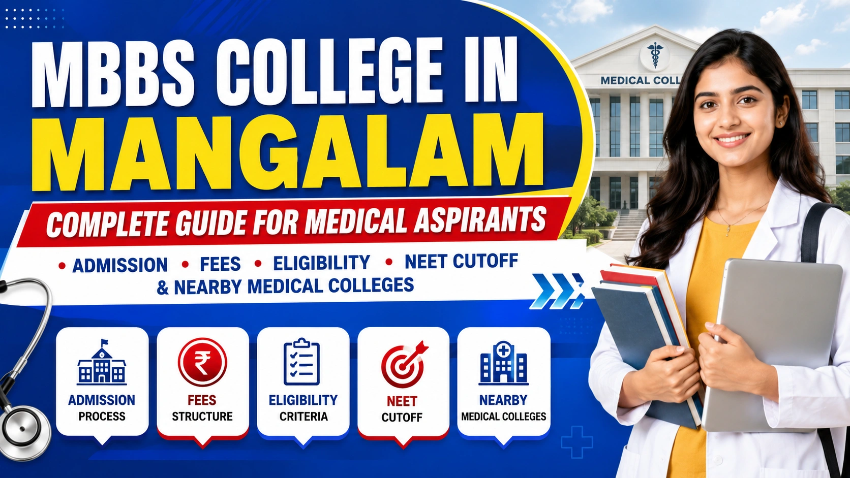 MBBS College in Mangalam: Admission, Fees, Eligibility, NEET Cutoff & Nearby Medical Colleges