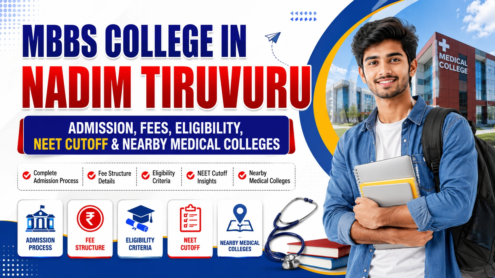 MBBS College in Nadim Tiruvuru: Admission, Fees, Eligibility, NEET Cutoff & Nearby Medical Colleges
