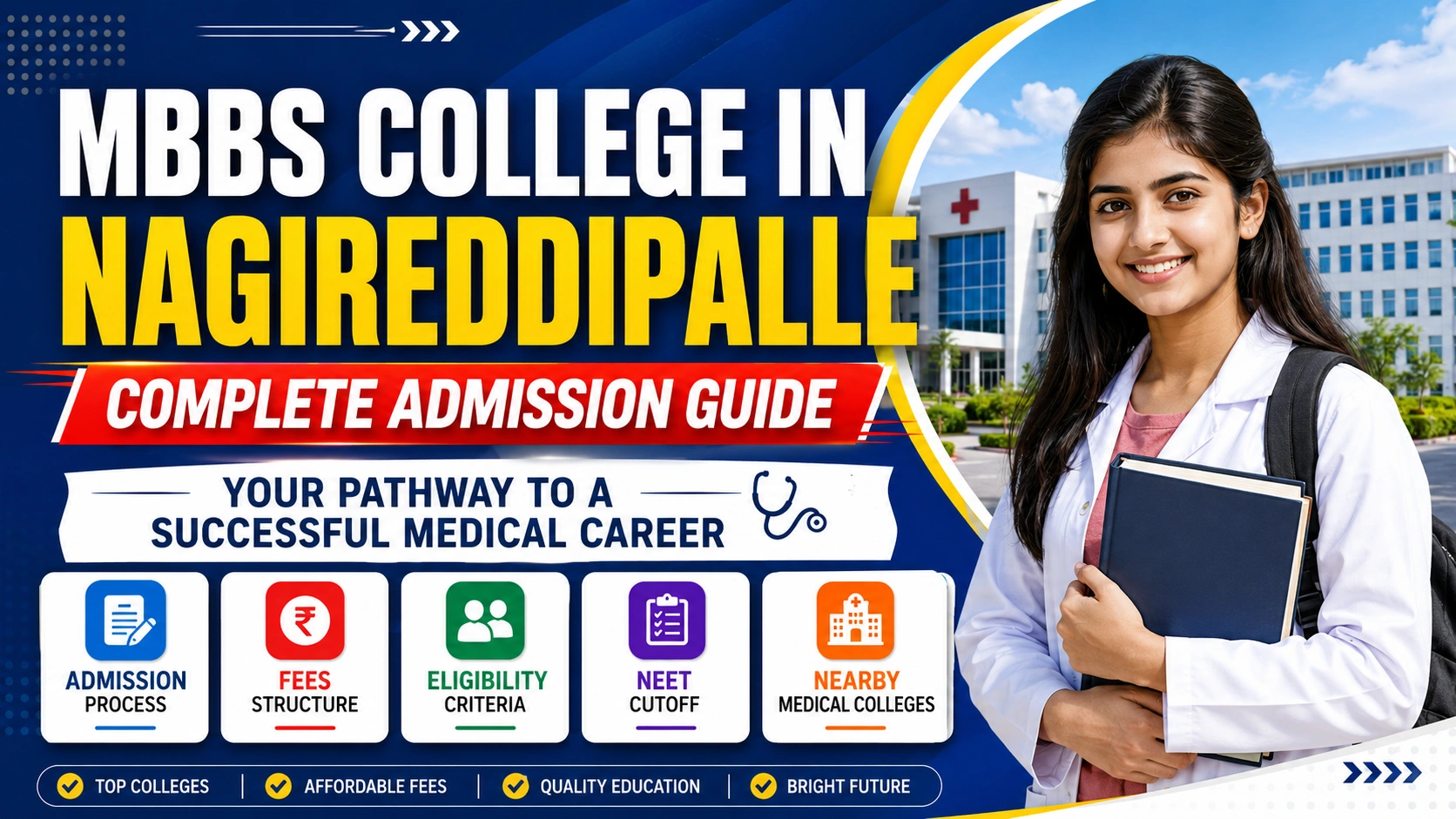 MBBS College in Nagireddipalle: Admission, Fees, Eligibility, NEET Cutoff & Nearby Medical Colleges