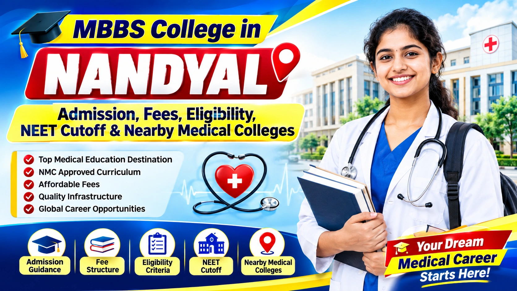 MBBS College in Nandyal: Admission, Fees, Eligibility, NEET Cutoff & Nearby Medical Colleges