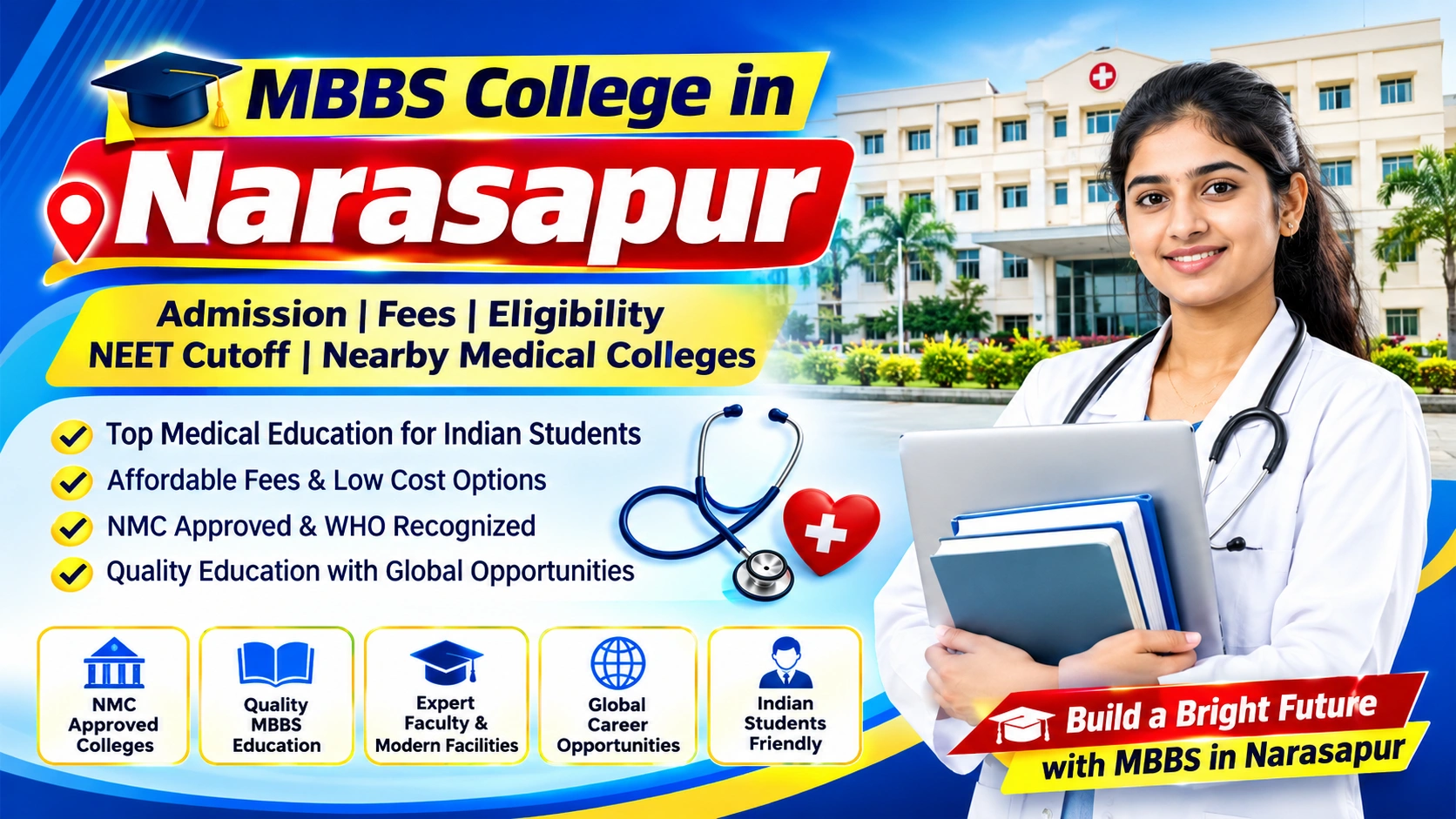 MBBS College in Narasapur: Admission, Fees, Eligibility, NEET Cutoff & Nearby Medical Colleges