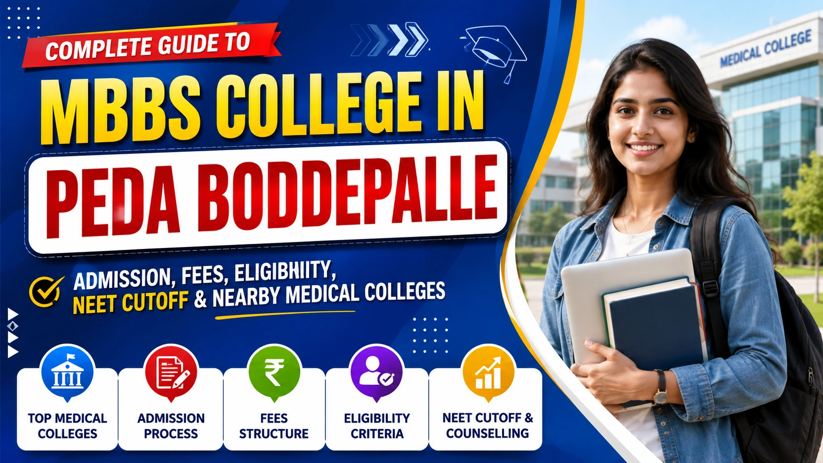 MBBS College in Peda Boddepalle: Admission, Fees, Eligibility, NEET Cutoff & Nearby Medical Colleges