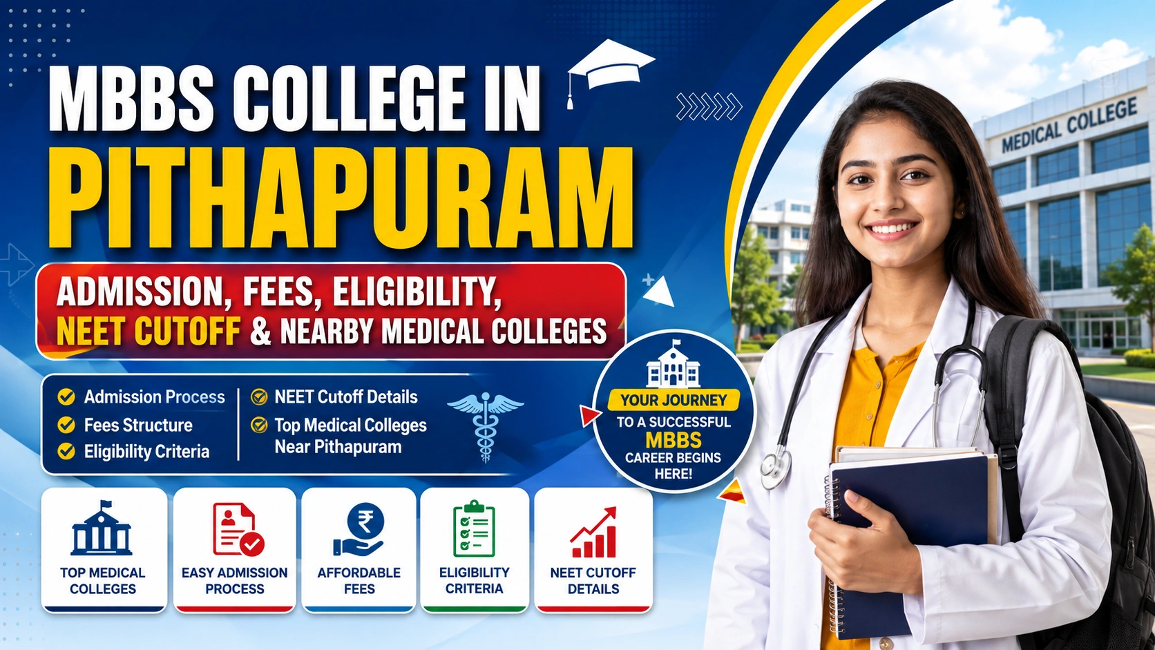 MBBS College in Pithapuram: Admission, Fees, Eligibility, NEET Cutoff & Nearby Medical Colleges