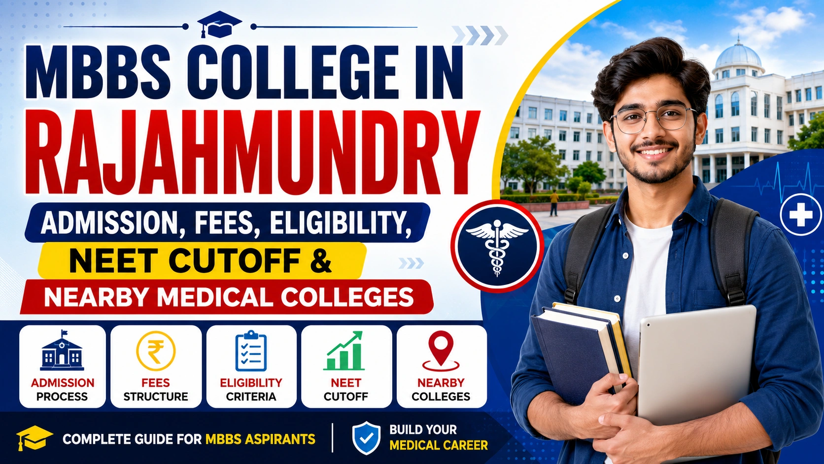 MBBS College in Rajahmundry: Admission, Fees, Eligibility, NEET Cutoff & Nearby Medical Colleges