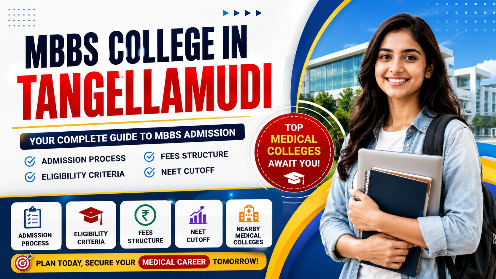 MBBS College in Tangellamudi: Admission, Fees, Eligibility, NEET Cutoff & Nearby Medical Colleges